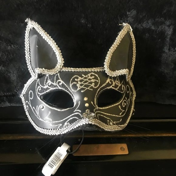 Black cat woman face mask cosplay #1014 - Picture 1 of 1